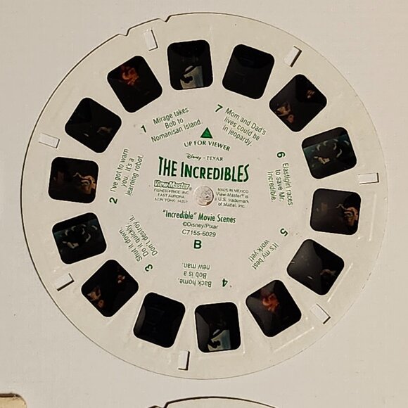 RETRO Disney Pixar The Incredibles Movie Scenes View Master Reels Lot of 3 - Picture 6 of 6